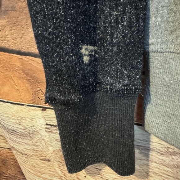 WTAMU West Texas A&M Buffs Gray Large Full Zip Hoodie Sweatshirt Glitter Women's - Picture 5 of 8